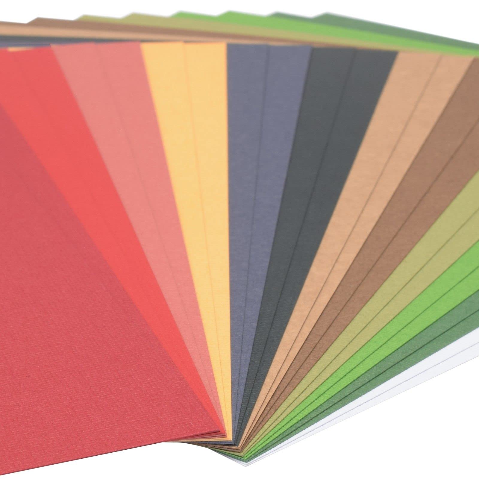 Florence Tonkarton Weihnachten - Bastelkarton A4 - Bastelpapier 20x mit 12 Farben