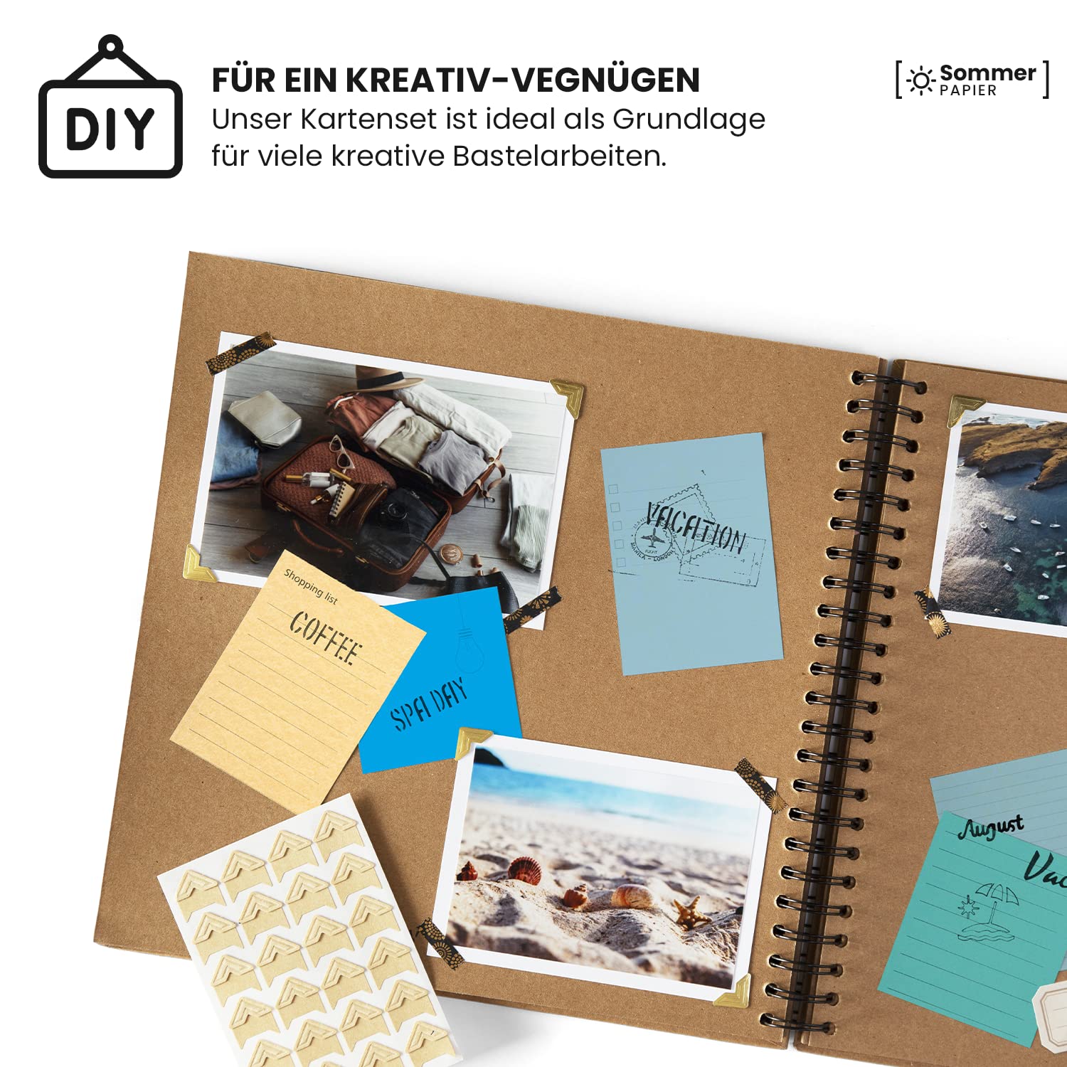 Netuno 25x Kreativ-Papier Weihnachten DIN A4 210 × 297 mm 5- farbig sortiert Bastel-Papier